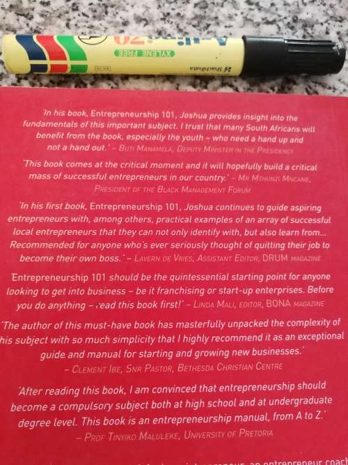 ENTREPRENEURSHIP 101 JOSHUA MALULEKA Tackling the Business Start-ups in South Africa