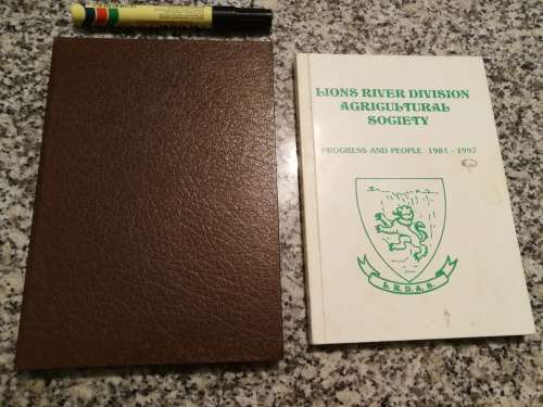 2 Books LIONS RIVER DIVISION AGRICULTURAL SOCIETY  KZN Midlands