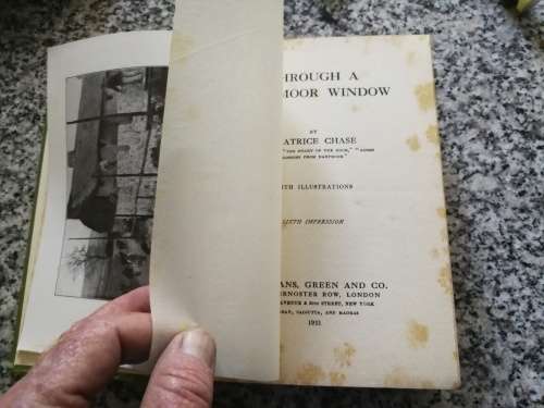 THROUGH A DARTMOOR WINDOW BEATRICE CHASE 1921 Signed by the Author