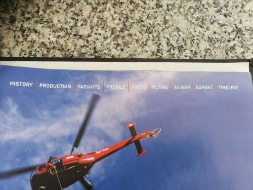 17 HELICOPTER MAGAZINES IN  BINDER