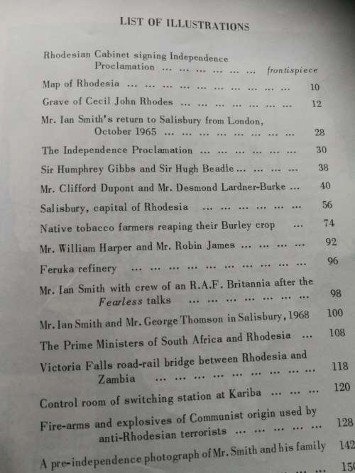 RHODESIA BIRTH OF A NATION F R METROWICH 1969