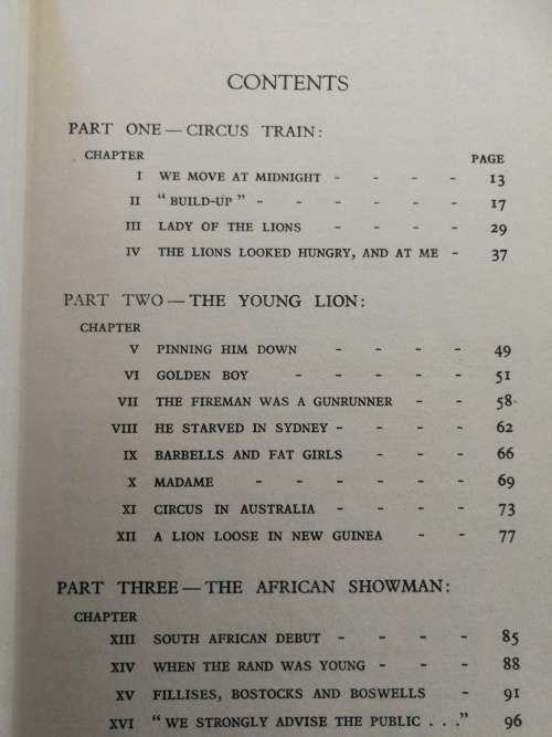 THE PAGEL STORY by CAREL BIRKBY ( A Biography of a South African Circus Master )