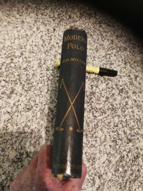 MODERN POLO  by E D MILLER  edited by M H Hayes 1896 ( horses horse riding )
