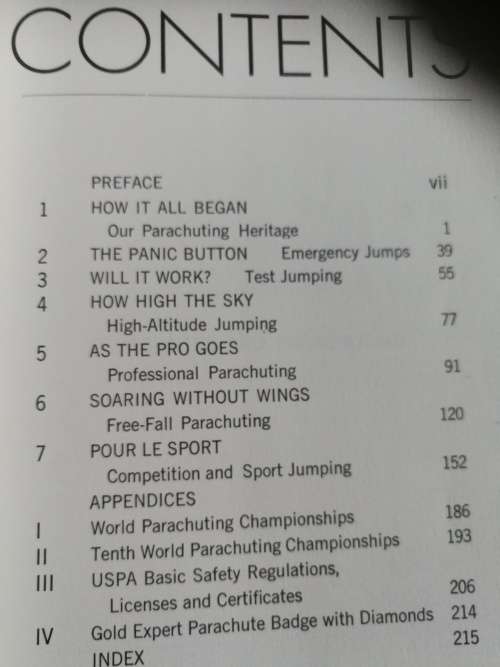 PARACHUTES AND PARACHUTING A Modern Guide to the Sport BUD SELLICK 1972