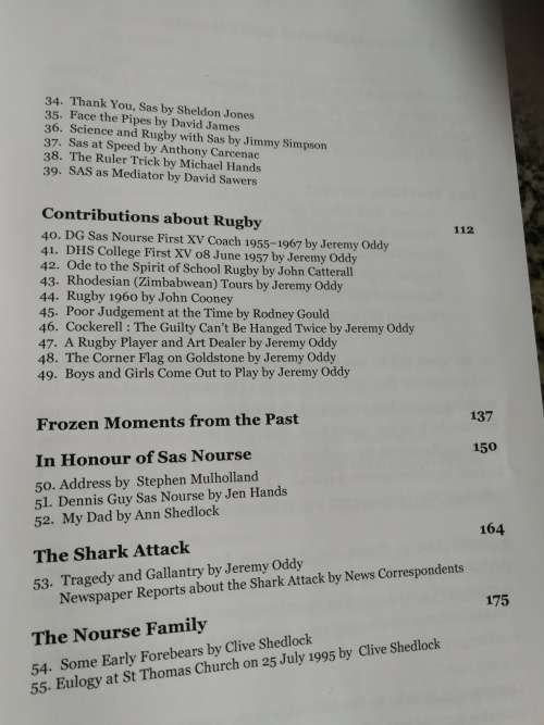 DG SAS NOURSE Whence Comes Such Another compiled by Clive Shedlock and Jeremy Oddy
