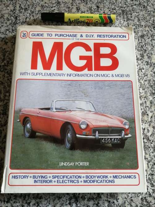 GUIDE TO PURCHASE & DIY RESTORATION OF THE MGB  by LINDSAY PORTER HAYNES motor manual