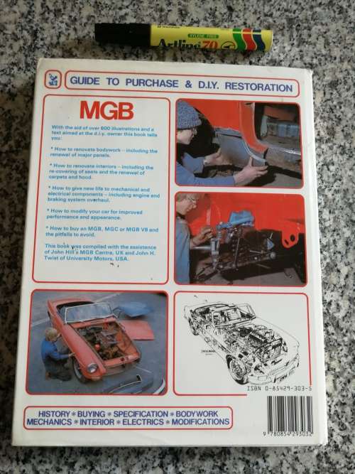 GUIDE TO PURCHASE & DIY RESTORATION OF THE MGB  by LINDSAY PORTER HAYNES motor manual