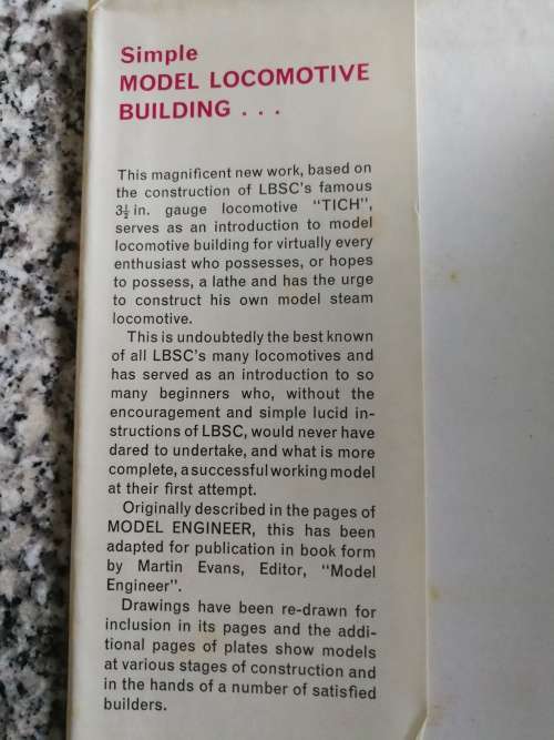 SIMPLE MODEL LOCOMOTIVE BUILDING Edited by MARTIN EVANS 1968  trains  locomotives