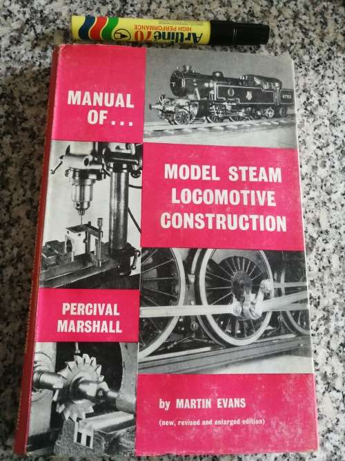MANUAL OF MODEL STEAM LOCOMOTIVE CONSTRUCTION MARTIN EVANS PERCIVAL MARSHALL  trains  locomotives