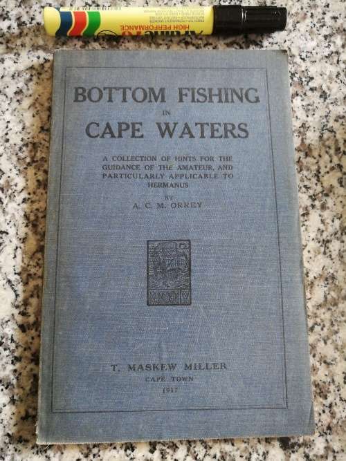 Reserved for AustinMojo Vintage fishing book BOTTOM FISHING IN CAPE WATERS A C ORREY