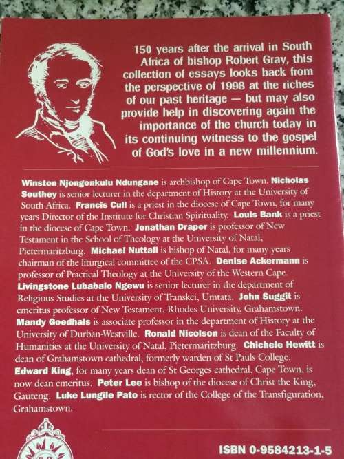 CHANGE AND CHALLENGE J SUGGIT & M GOEDHALS Essays commemorating 150th of  first Bishop ROBERT GRAY