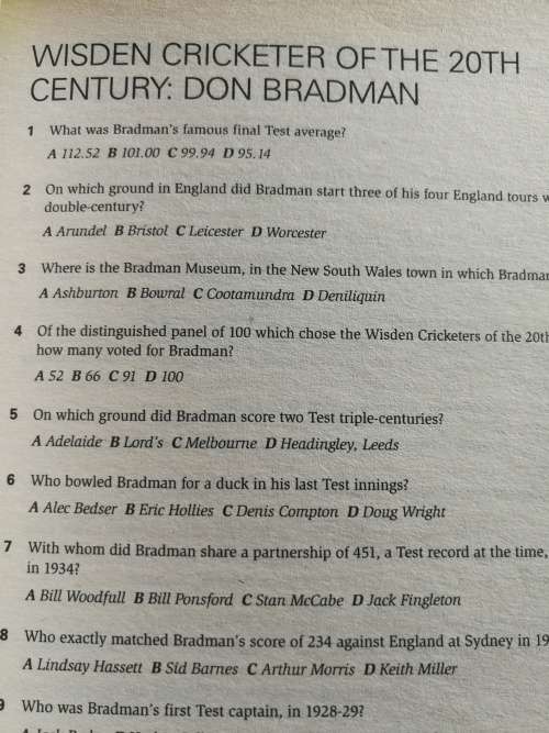 THE WISDEN CRICKET QUIZ BOOK compiled by STEVEN LYNCH 2004