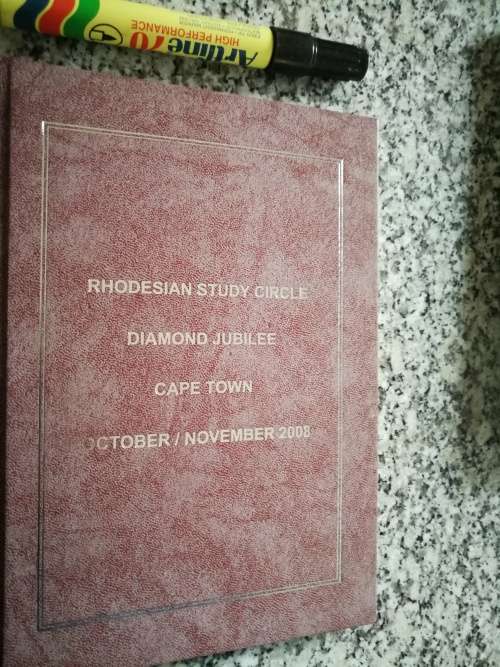 RHODESIAN STUDY CIRCLE DIAMOND JUBILEE CAPE TOWN OCT NOVEMBER 2008 ( philatelic philatist philately