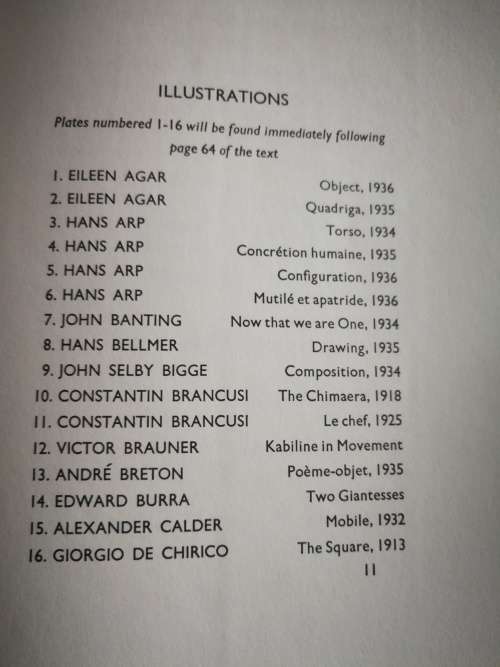 SURREALISM  edited by HERBERT READ 1936 art