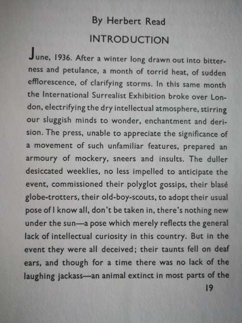 SURREALISM  edited by HERBERT READ 1936 art