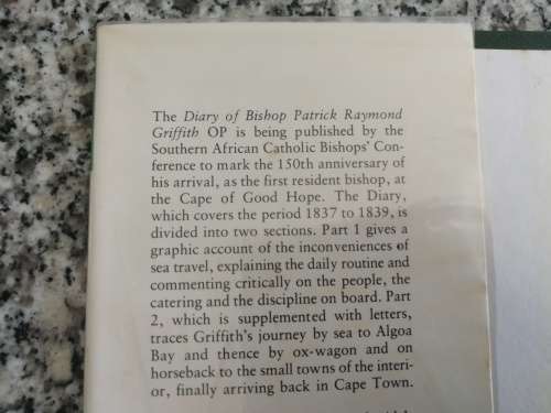 THE CAPE DIARY OF BISHOP GRIFFITH 1837-1839 J B BRAIN ( Signed ) church history