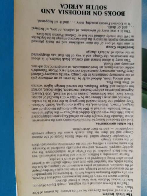 MERCENARY COMMANDER Col JERRY PUREN as told to BRIAN POTTINGER