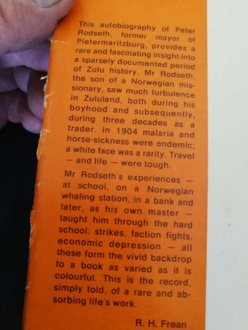 MISSION STATION TO MAYORS PARLOUR AUTOBIOGRAPHY PETER H RODSETH  Pietermaritzburg history circa 1950