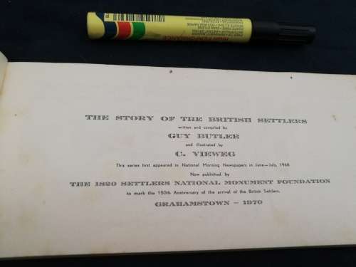 1820 to 1970 The 150th Anniversary of the Arrival of the British Settlers GUY BUTLER