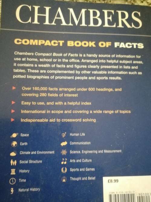 CHAMBERS COMPACT BOOK OF FACTS Ed MELANIE PARRY Assistance Trevor Anderson Una McGovern electronics