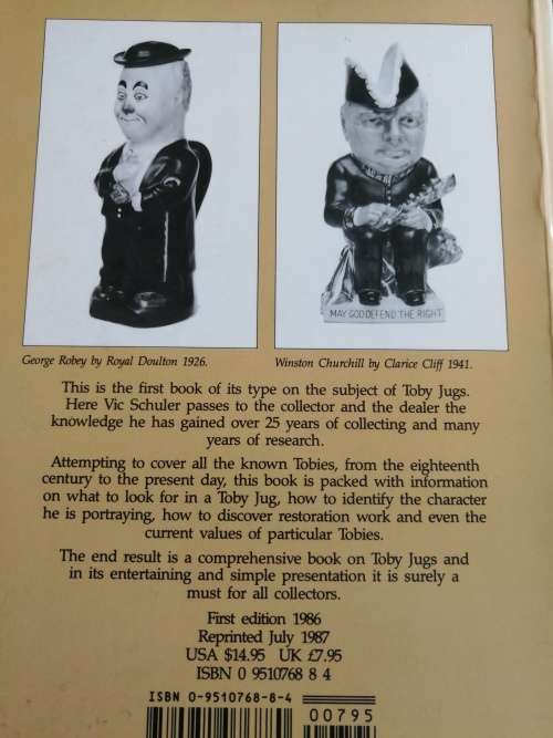 BRITISH TOBY JUGS  by VIC SCHULER  ( Pottery  )