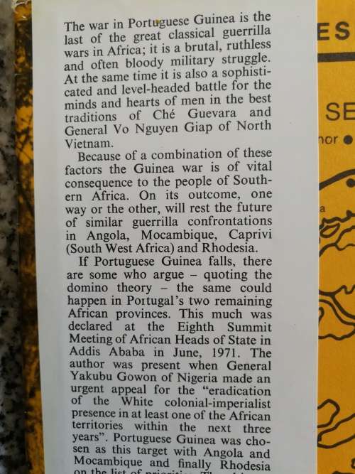 PORTUGAL`S GUERRILLA WAR THE CAMPAIGN FOR AFRICA AL J VENTER ( Portugals )