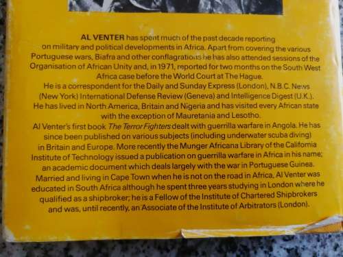 PORTUGAL`S GUERRILLA WAR THE CAMPAIGN FOR AFRICA AL J VENTER ( Portugals )