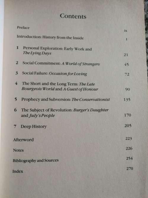 THE NOVELS OF NADINE GORDIMER History from the Inside STEPHEN R CLINGMAN
