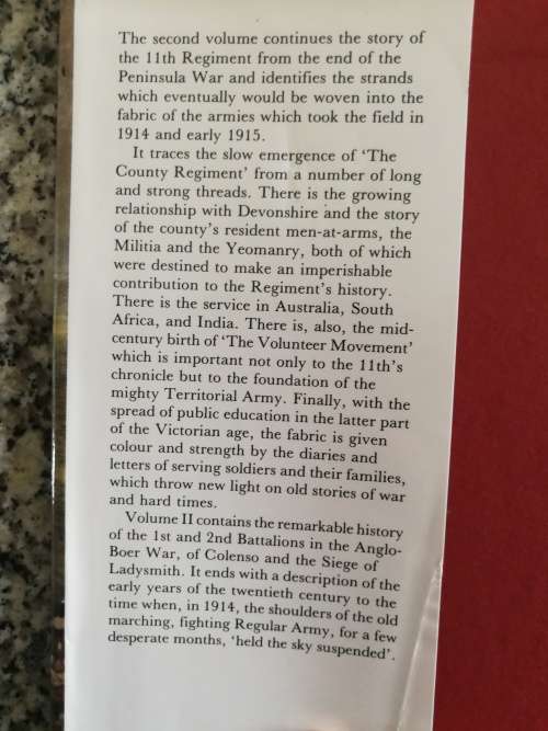 THE BLOODY ELEVENTH History of The Devonshire Regiment Vol 11 1815 -1914 W J P AGGETT  incl Boer War