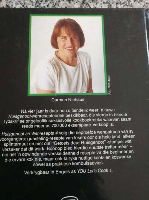 HUISGENOOT WENRESEPTE 4 CARMEN NIEHAUS ( Kook resepte )