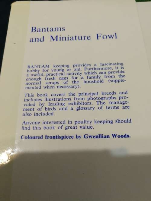 BANTAMS and MINIATURE FOWL W H SILK  (  poultry chickens farming agriculture )