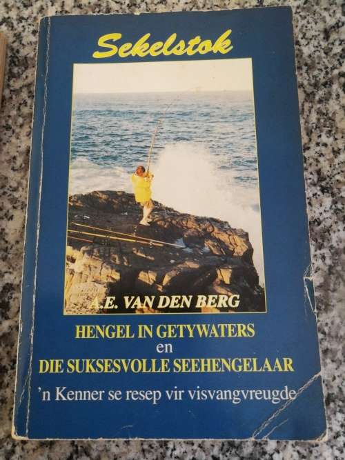 3 X A E van den BERG HENGEL BOEKE ( fishing angling books in Afrikaans )