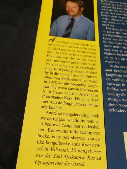 3 X A E van den BERG HENGEL BOEKE ( fishing angling books in Afrikaans )