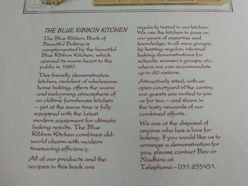 THE BLUE RIBBON BOOK OF BEAUTIFUL BAKING compiled by SHELLEY STEVENSON  cooking see description