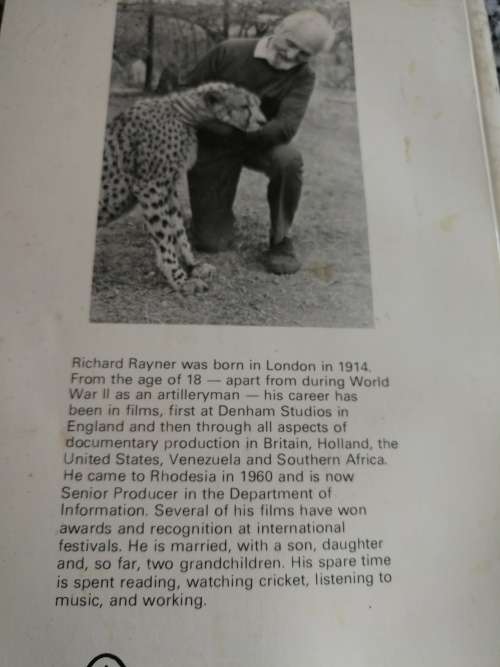 WHO CARES ? CHIPANGALI WILDLIFE ORPHANAGE RICHARD RAYNER Rhodesia