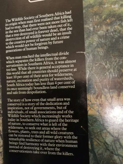 SIGNED THE CONSERVATIONISTS AND THE KILLERS by JOHN PRINGLE Story of Game Protection & Wildlife Soci