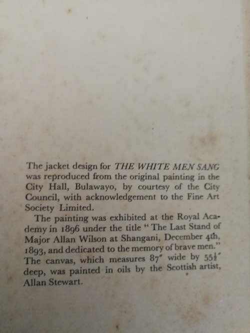 THE WHITE MEN SANG ALEXANDER FULLERTON