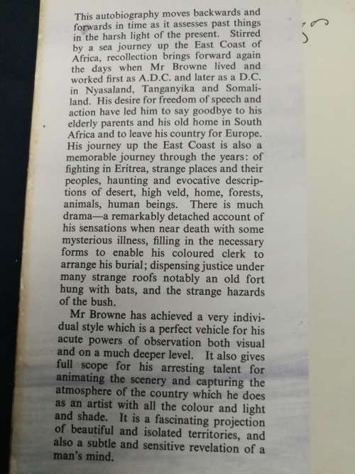 BEYOND THE CAPE OF GOOD HOPE  Autobiography of ROBERT BROWNE