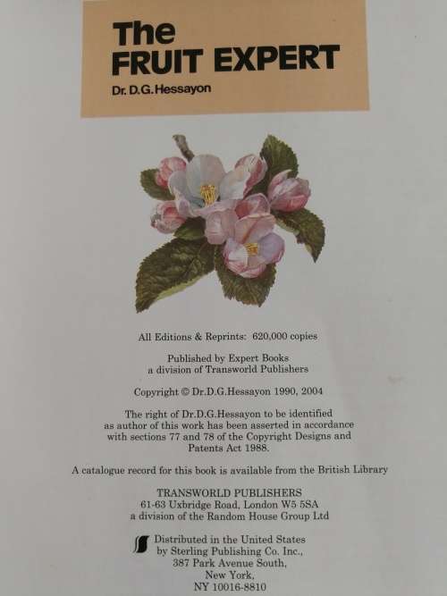 THE FRUIT EXPERT Dr. D G HESSAYON (  a detailed book on the varieties of fruits incl berries