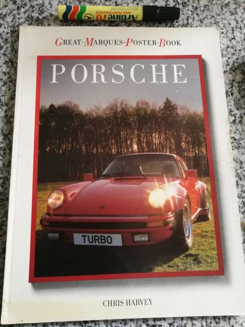 PORSCHE GREAT MARQUES POSTER BOOK CHRIS HARVEY Porsche Cars from 1955 - 1984