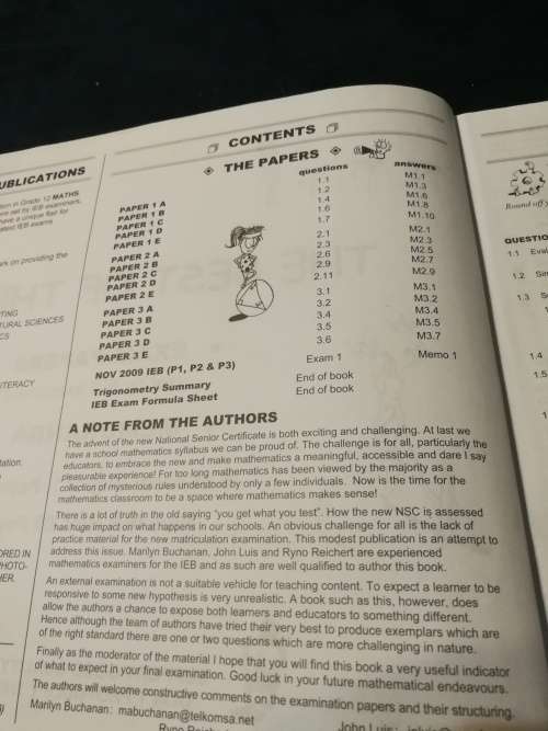 2 Books , MATHS HANDBOOK and STUDY GUIDE GRADE 12 KEVIN SMITH + GR 12 MATHEMATICS THE ANSWER SERIES