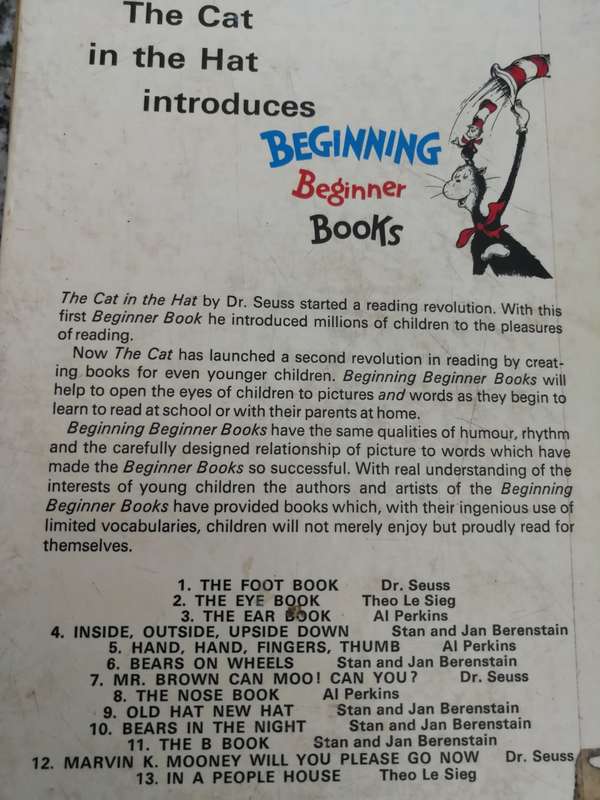 THE FOOT BOOK BY DR SEUSS First Published in Great Britain in 1969  ( NB Please note poor condition