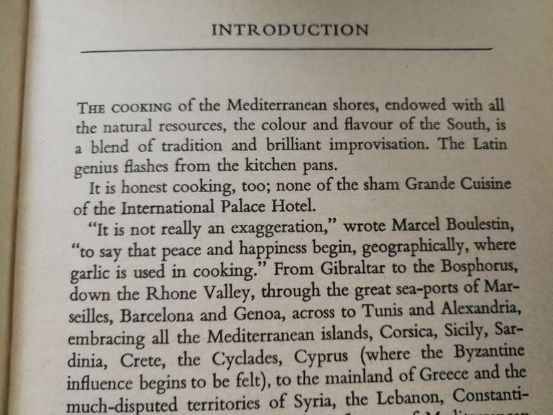 MEDITERRANEAN and FRENCH COUNTRY FOOD  by ELIZABETH DAVID 1968