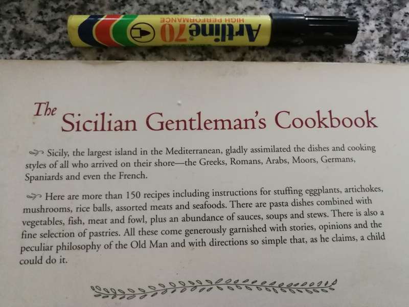 THE SICILIAN GENTLEMAN`S COOKBOOK DON BARATTA 2002 (  close to Italy Italian  cooking )