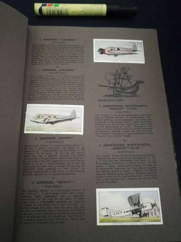 AEROPLANES OF TO-DAY AN ALBUM TO CONTAIN A SERIES OF FIFTY STIFFENERS United Tobacco cards