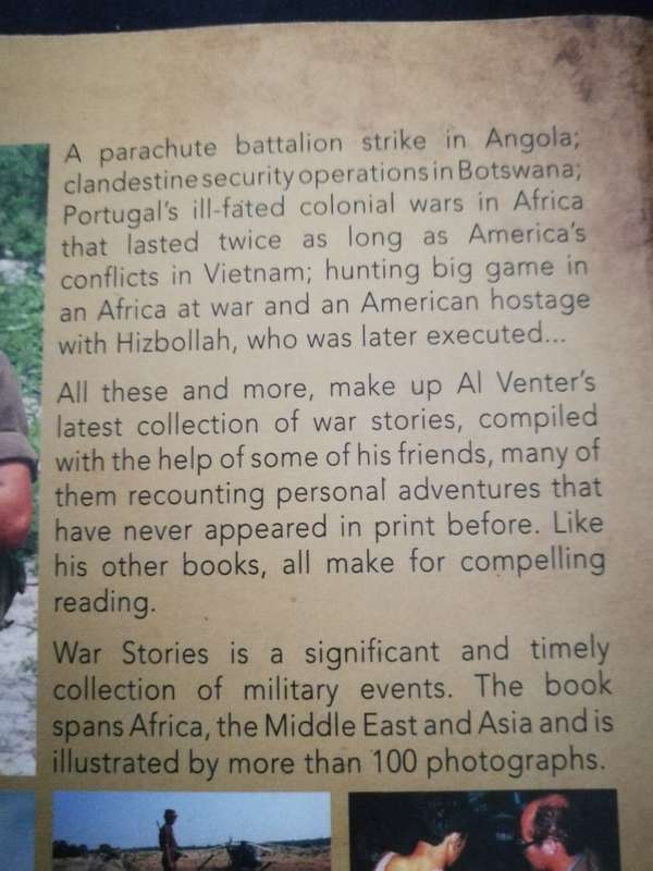 WAR STORIES AL J VENTER & FRIENDS ( South Africa African military  )