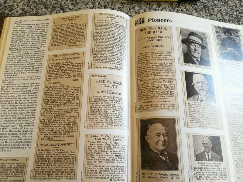 LIKE IT WAS The Star 100 Years in Johannesburg 1887 - 1987 ( JHB history )