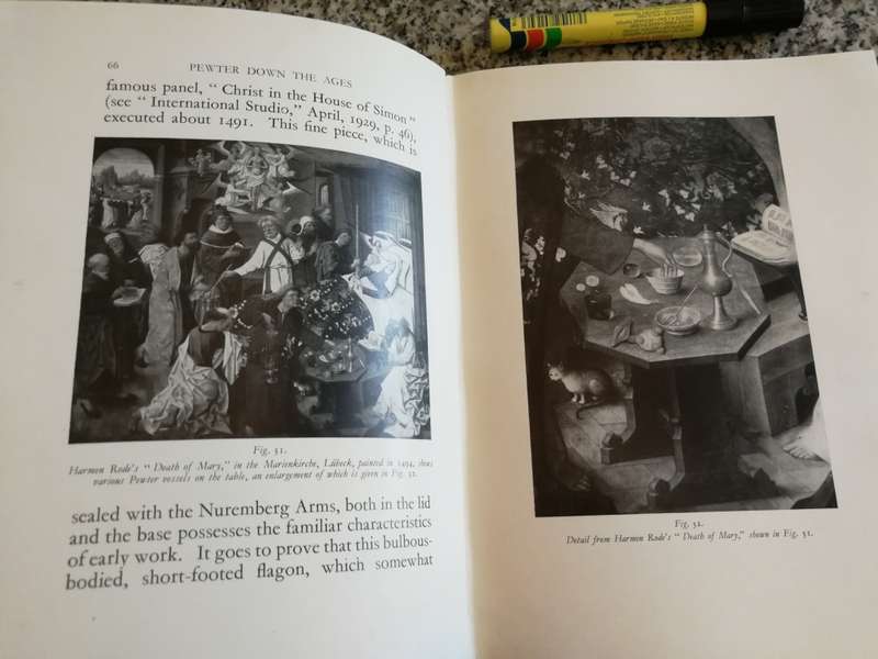 PEWTER DOWN THE AGES HOWARD HERSCHELL COTTERELL 1932 From Medieval Times to Present