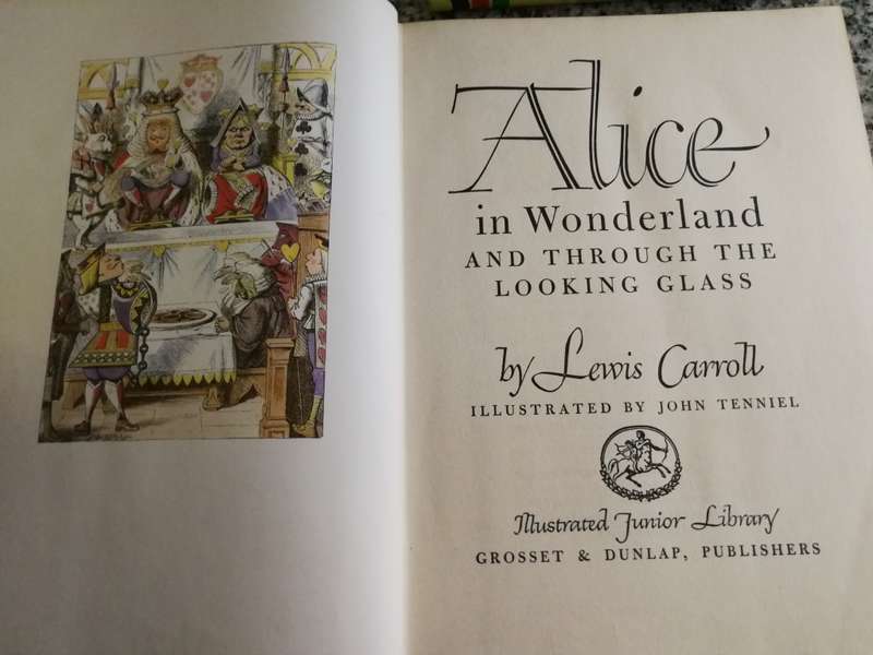 ALICE IN WONDERLAND AND THROUGH THE LOOKING GLASS LEWIS CARROLL 1946