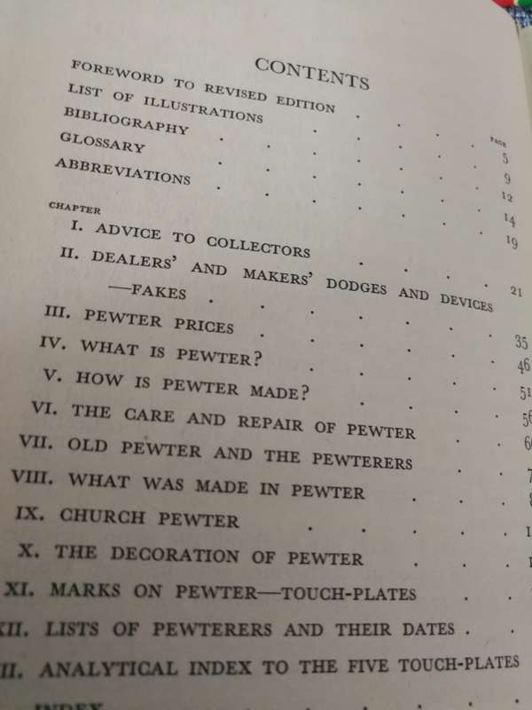 CHATS ON PEWTER H J L J MASSE Edited and Revised by Ronald F MICHAELIS Revised Ed. 1949